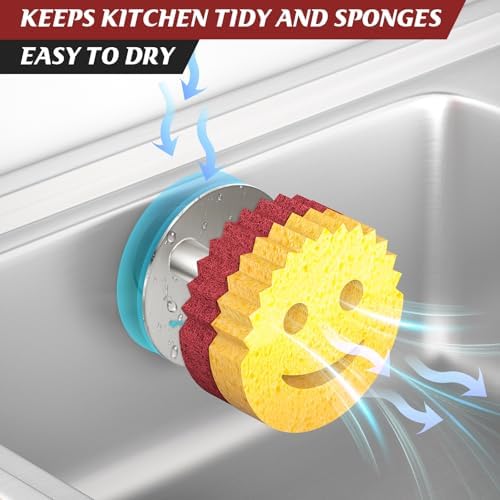 Kontoyo Sponge Holder for Kitchen Sink, Sink Caddy Organizer - Image 4