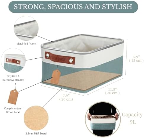 DECOMOMO Small Storage Basket, Closet Storage Bins, Baskets - Image 4