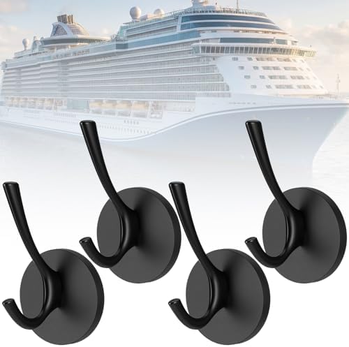 Moxweyeni 4 Pcs Large Heavy Duty Cruise Magnetic Hooks 44lbs Black by Moxweyeni