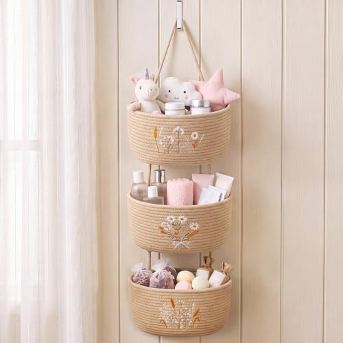 Novabright 3 Tier Over The Door Hanging Basket Organizer by Unknown