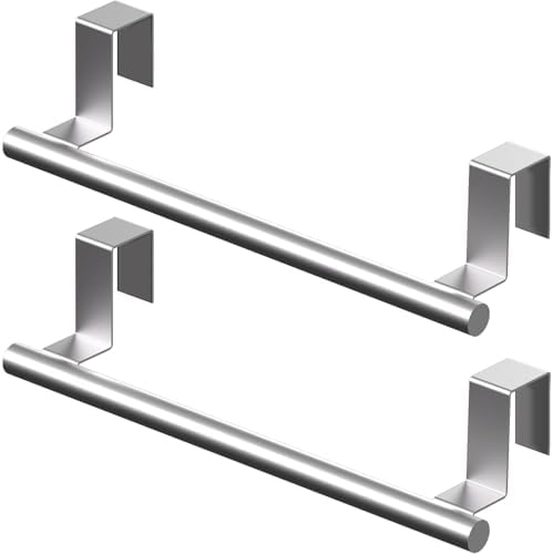 Over Cabinet Towel Bar, Cabinet Door Towel Holder, Over The Door Towel Rack by Qflushor