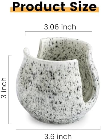 Zoeeker Sponge Holder for Kitchen Sink, Ceramic Dish Sponge Rack Sink Caddy - Image 5