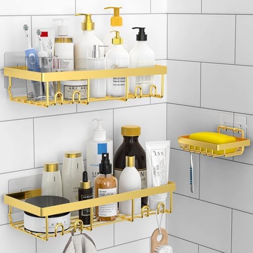 Moforoco 3-Pack Shower Caddy Basket Shelf by MOFOROCO