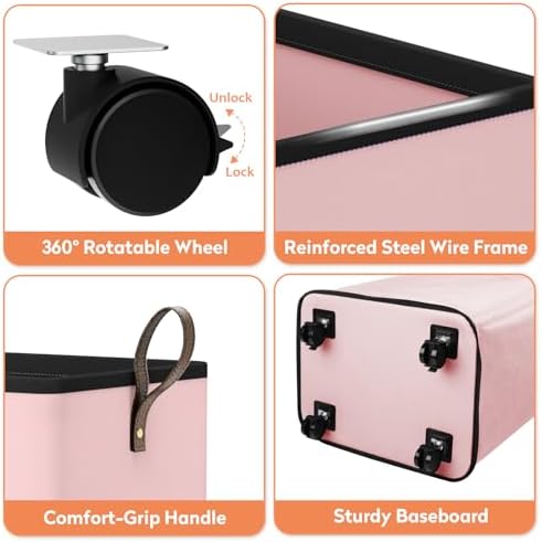 SpaceTrove Rolling Laundry Basket - Image 7