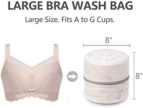 Muchfun 3Pcs Bra Wash Bags, Honeycomb Mesh Laundry Bags - Image 2