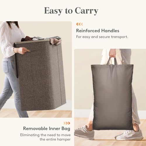 Lifewit 185L 3 Section Laundry Hamper - Image 6