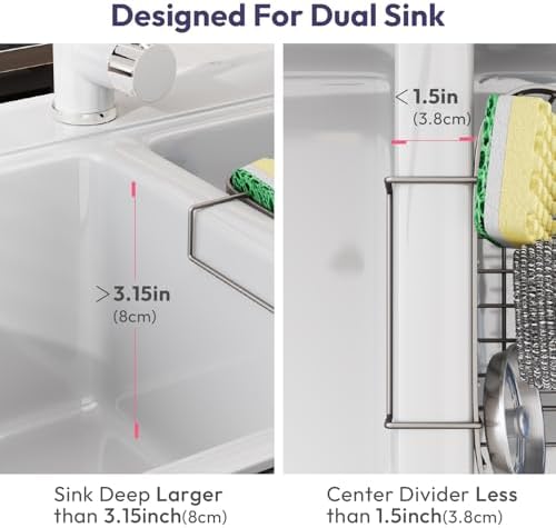 SWTYMIKI Sponge Holder for Kitchen Sink - Image 2