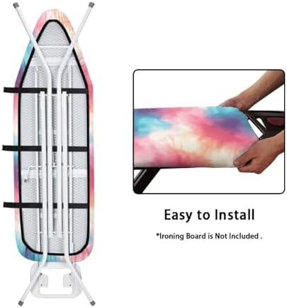 Tie-Dye Gradient Ironing Board Cover, Abstract Watercolor Contrast Stretchy - Image 4
