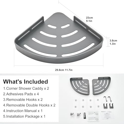 DUFU Adhesive Corner Shower Caddy - Image 2