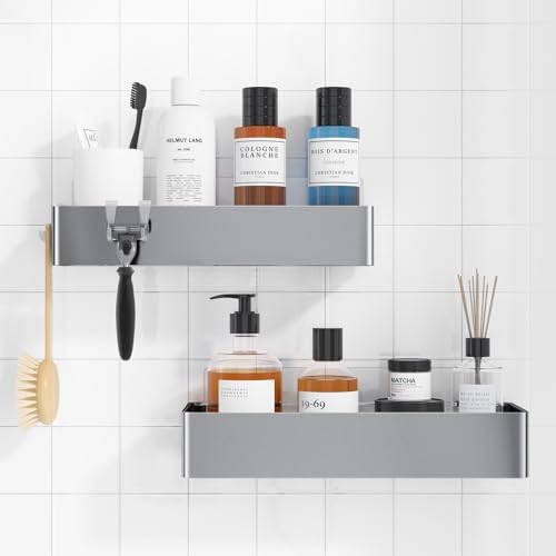 Kitsure Shower Caddy Adhesive, Stylish Shower Organizer by Kitsure