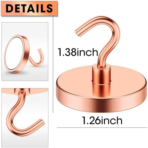 VNDUEEY Magnetic Hooks Heavy Duty, 110 Lbs Strong Magnets - Image 5