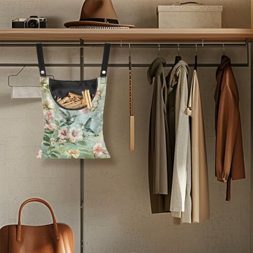 Hummingbird Spring Space-Saving Clothespin Bag - Image 5