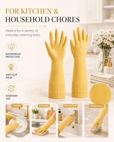 Disfore Rubber-Gloves Dishwashing Gloves - Image 6
