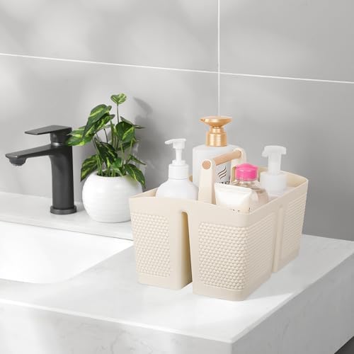 rejomiik Plastic Shower Caddy, Portable Shower Basket - Image 2