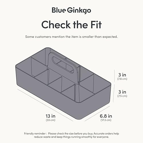 BLUE GINKGO Stackable Organizer Caddy, Made in Korea - Image 3