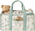 Blissful Diary Leaf Diaper Caddy Organizer, Storage Basket, Sage Leaf by BlissfulDiary