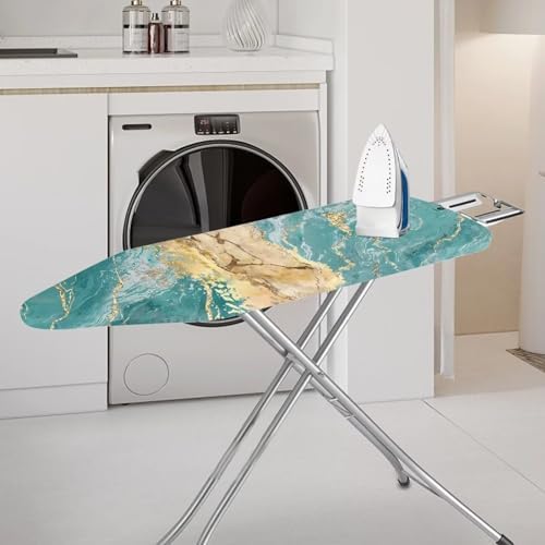 GLENLCWE Teal Marble Ironing Board Cover Modern Iron Board Cover Ironing - Image 2
