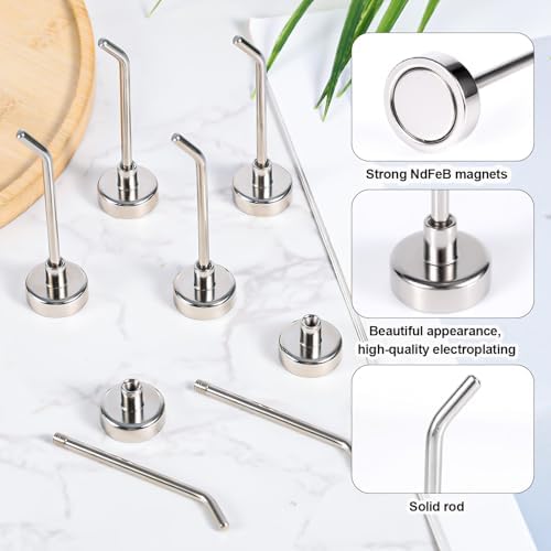 Gosknor 8pcs Large Magnetic Hooks, 2.2lb 7.1cm/2.8in Long - Image 4