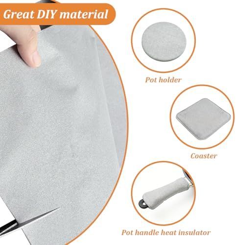 59" x 2 Yards Silver Thermal Heat-Resistant Fabric by The Yard - Image 4