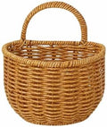 2 Pack Rattan Hanging Storage Baskets Wall Organizer by Unknown