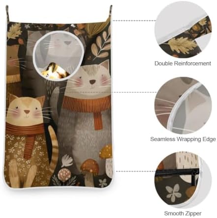 Hanging Laundry Hamper Bag Over the Door Laundry Hamper Wall Hamper Large Dirty - Image 5