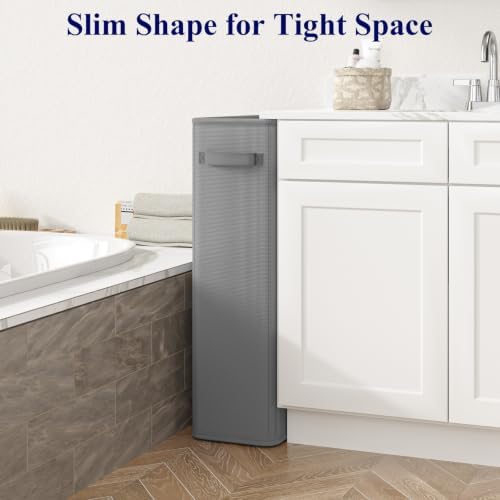 Optish 75L Slim Laundry Hamper, Large Laundry Basket - Image 2