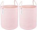 XUANGUO Cotton Rope Laundry Basket Hamper by XUANGUO