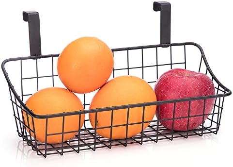 LeleCAT Basket with hook Grid Storage Basket, Hang it behind a door or on a by HomeSpaceStorageBasket