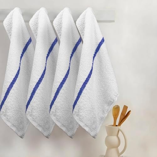 Reed&Pick Bar Mops Blue Stripe Pack of 60 Kitchen Towels 16x19 Multi-Purpose - Image 6