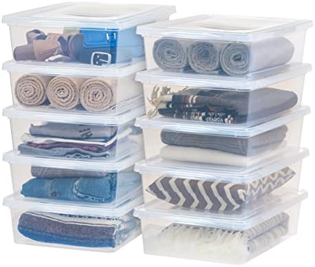 IRIS USA 10-Pack 28 Qt Storage Bins by IRISUSA