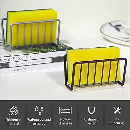 Sponge Holder for Kitchen Sink;Suction Cup Sponge Rack Kitchen Sink;Quick - Image 5