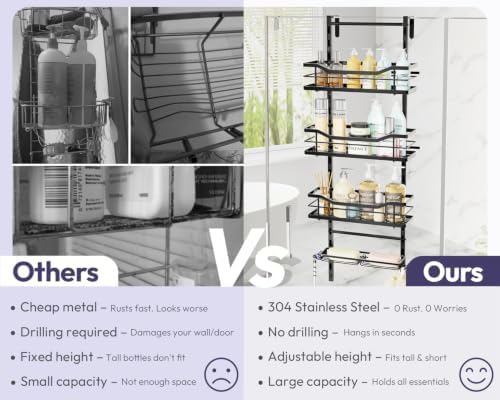 SWTYMIKI Over the Door Shower Caddy - Image 3