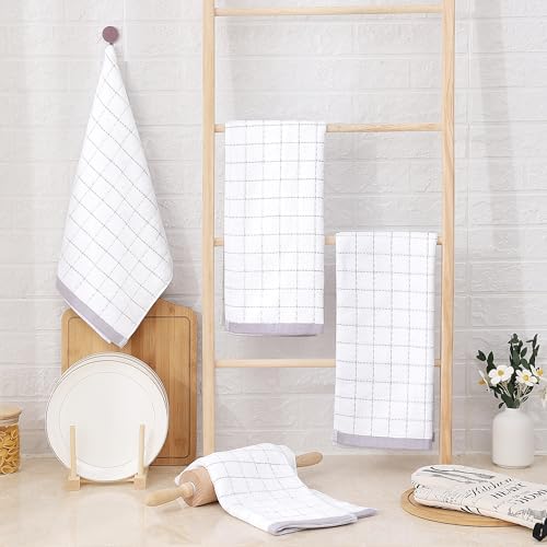 Homaxy 100% Cotton Terry Kitchen Towels, 6 Pack - Image 6