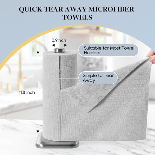 Microfiber Cleaning Cloth Roll 45 Pack, Tear Away - Image 2