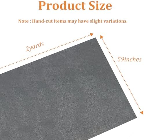 59" x 2 Yard Gray Thermal Heat-Resistant Fabric by The Yard - Image 2