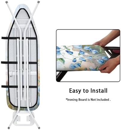 Floral Ironing Board Cover and Pad, Standard Size 15" x 54" Iron Board Cover - Image 5