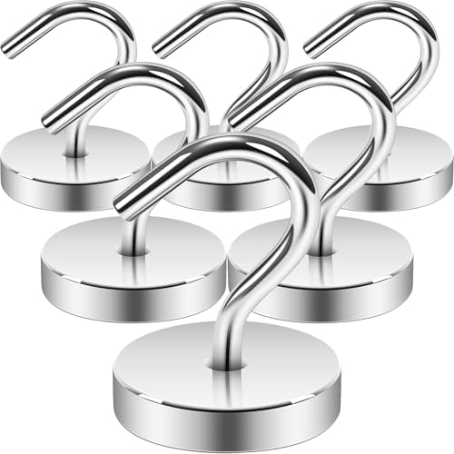 Neosmuk Magnetic Hooks Large Opening, 80lb+ Cruise Hooks, 6 Pack by Neosmuk