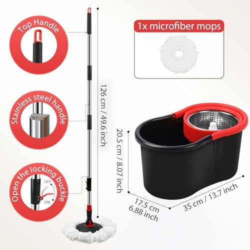Spin Mop and Bucket, Mop and Bucket - Image 2