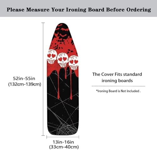GLENLCWE Blood Skeleton Ironing Board Cover, Halloween Iron Board Covers and - Image 5