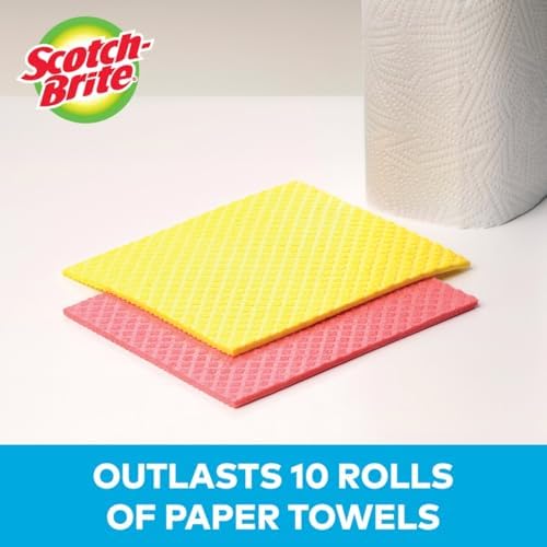 Scotch-Brite Sponge Cloths, Reusable Dish Towel that Absorbs Like a Sponge - Image 2