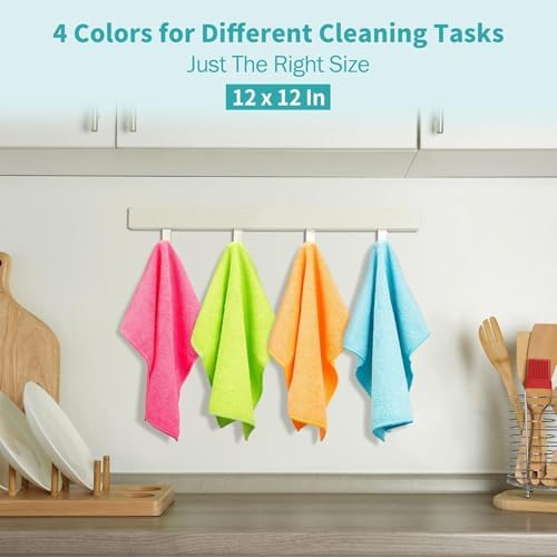 Microfiber Cleaning Cloth, 100 Pack Cleaning Rags, Lint Free Reusable All - Image 2