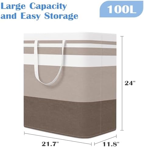 BlissTotes 3-Pack Laundry Basket, Collapsible Laundry Hamper - Image 2