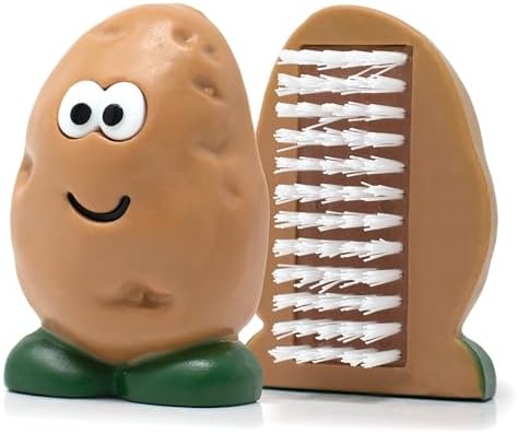Joie Spud Dude Potato Brush, Compact Handheld Produce Scrubber by TheJoie