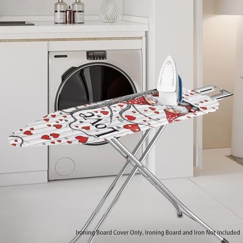 Gnome Ironing Board Cover Love Heart Ironing Board Pad Protective Cover - Image 2