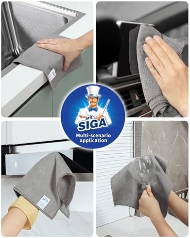 MR.SIGA Microfiber Cleaning Cloths, All Purpose Microfiber Towels, 15 Pack - Image 6