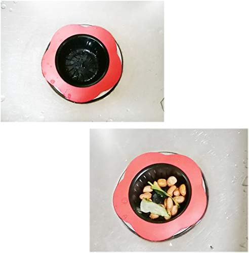 Silicone Kitchen Sink Strainer, 4.5" Diameter, 2 Red - Image 7