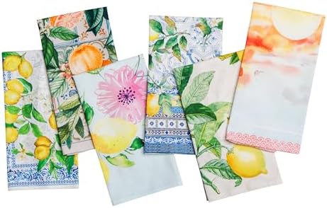 Maison d' Hermine Kitchen Towels Set of 6 Reusable 100% Cotton 27.50" x 20" by MaisondHermine