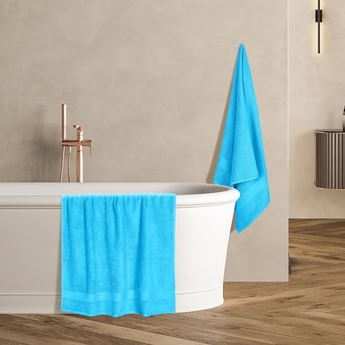 GLAMBURG Premium Cotton 4 Pack Bath Towel Set - Image 5