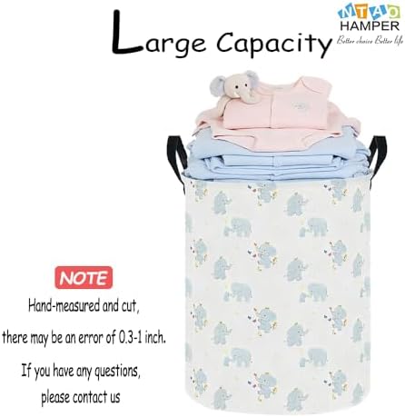 Waterproof Laundry Hamper, Joyful Elephant - Image 4