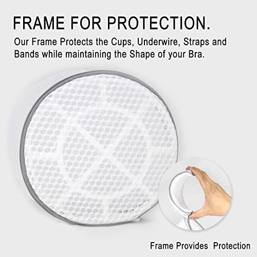 Muchfun 2Pcs Shoes Washing Machine Bag, Honeycomb Mesh Laundry Bags - Image 3